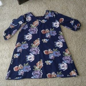 VIBE | Navy Blue Floral Dress (New without tag)
